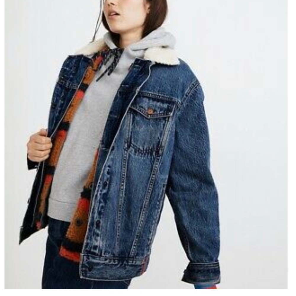 Madewell x Kule Sherpa Denim Jacket